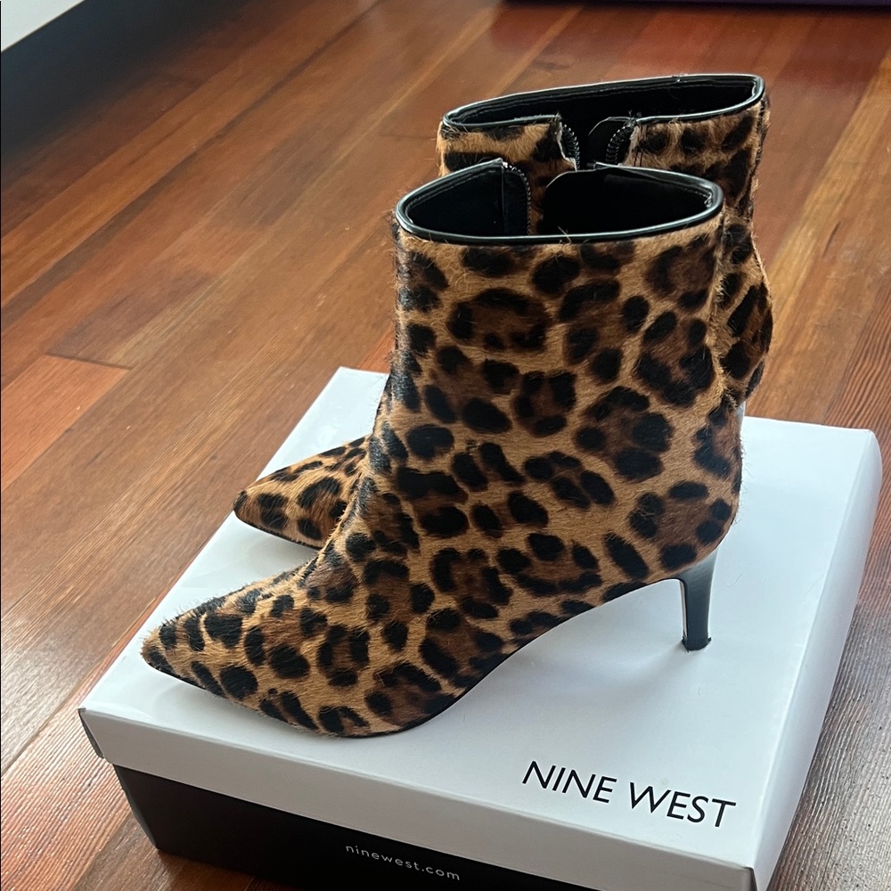 Nine West Animal Print Heeled Boots